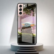 Star Wars, Baby Yoda Design 3, Tempered Glass Samsung Galaxy Cases - S22 S21 S20 - £17.53 GBP