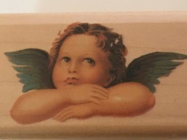 Rubber Stampede Thoughtful Cherub Cynthia Hart Angel Religious Art Rubber Stamp - £2.39 GBP