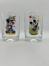 2000 McDonalds Walt Disney World Celebration Glasses Set of 2 Mickey Mouse EUC - £14.63 GBP