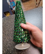 Vintage 10&quot; MCM Kitsch Hand Made Rotating Musical Christmas Tree See Video - $40.72 CAD