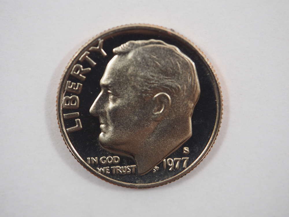 1977 S Roosevelt Clad Dime Proof GEM US Coin Proof (PF) - SKU 105USDMCL - $2.95