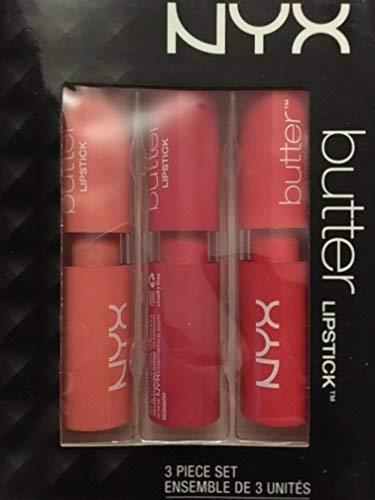 Primary image for nyx cosmetics butter lipstick 3 piece set