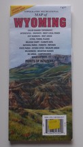 Folding Travel map Topographic Recreational Map of Wyoming 2012 - £5.93 GBP