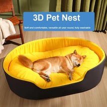 Big Bed Pet Sleeping Bes Large Dogs Accessories Pet Items Pet Medium Wat... - £14.07 GBP+