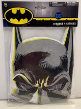 DC Comics BATMAN Masks - Pack of 8 NEW - Great for Super Hero Parties! P... - £2.59 GBP