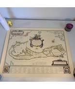 Vintage Blaeu Bermuda Reproduction Landowner’s Map, Pre-Owned, 1970’s 23... - $1,380.20 MXN