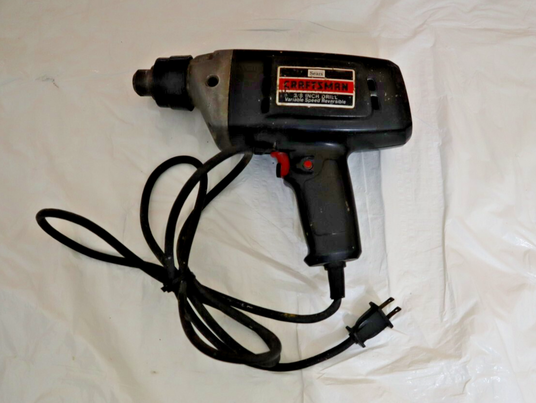 Sears Craftsman 3/8 inch Electric Drill Reversible Variable Speed 315.10419 - $29.65