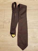 Vintage Brooks Brothers Brooksgate Neck Tie Black Blue Dots - £7.17 GBP