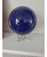   Blue smelting quartz sphere With Stand - £70.08 GBP