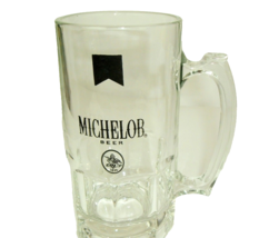 Vintage Michelob Beer Large Glass Mug 8 inch tall man cave dad father gift - £11.86 GBP