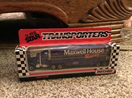 Matchbox 1993 Super Star Transporters Maxwell House Racing Diecast Hauler dc2895 - $7.69