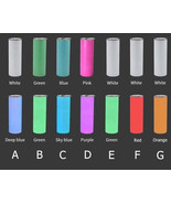 20oz Tumblers Glow in the Dark Blank White Red Coral Blue Green or Pink ... - $129.63 MXN