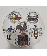 Vintage Lipper &amp; Mann Americana Porcelain Decorative 10 1/4&quot; Plate - $351.63 MXN