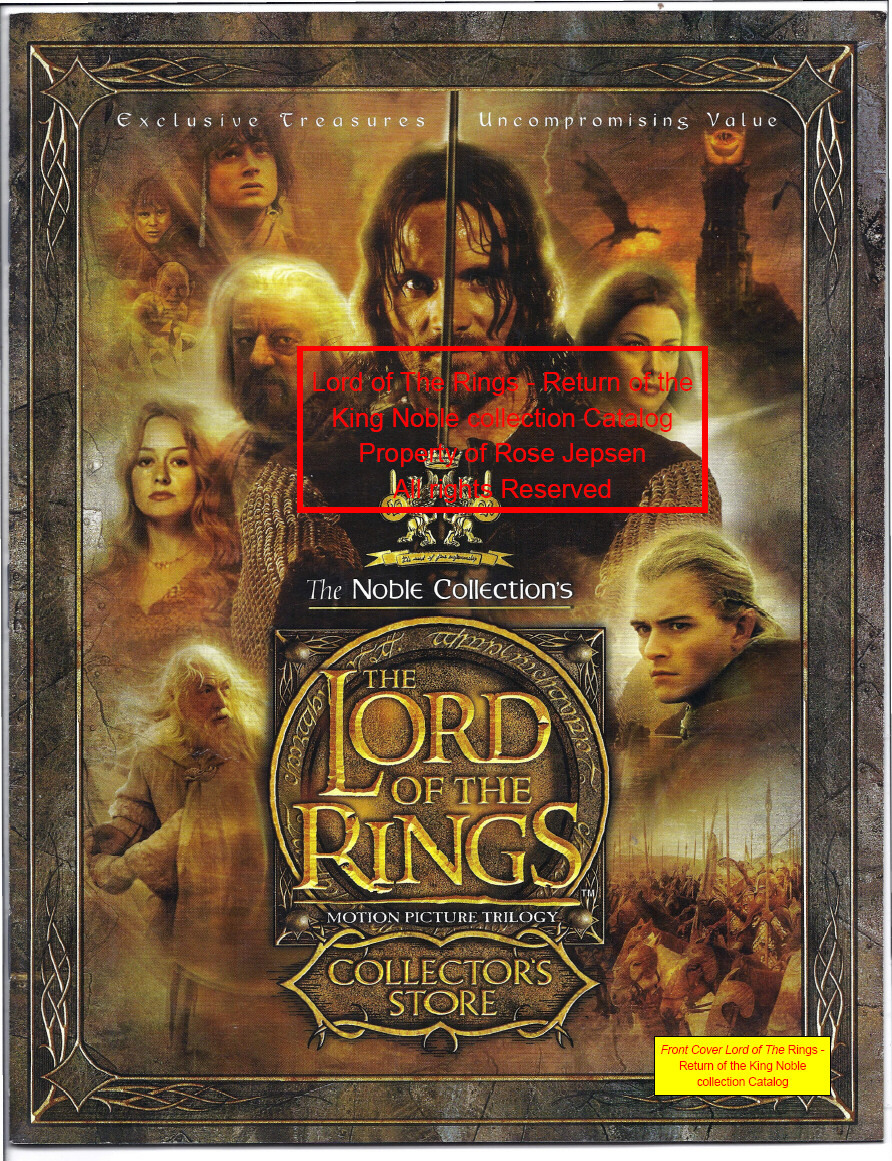Lord of the Rings Return of the King Magazine & Noble Collection Catalog Set - $129.99