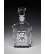 Graham Irish Coat of Arms Whiskey Decanter (Sand Etched) - $52.92