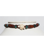 Turtle  Hemp Anklet or Bracelet    Handmade Jewelry - £10.96 GBP
