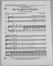 The Dreamer of Dreams by Gwyneth Walker SATB Chorus Piano Sheet Music ECS Pub - £5.22 GBP