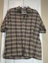 Vtg Mens Aeropostale Polo Plaid Three Button Size Small - $9.95