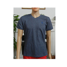 Basic Men&#39;s T-Shirt   V-Neck Short Sleeve Cotton T-Shirt - Heather Purple - £13.52 GBP+