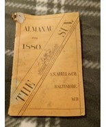 The Baltimore Sun 1880 Almanac A.S. Abell &amp; Co Maryland Antique Booklet - $9.49