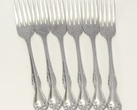 West Bend Oneida Dinner Forks 7 1/4&quot; Stainless Lot of 6 - €13,49 EUR