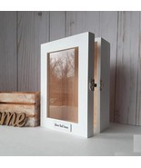 Deep WHITE Shadow Box Glass door 6 4/16&quot; x 8 12/16&quot; x 3 2/16&quot; - $43.26