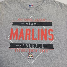 MLB Miami Marlins Baseball Youth Gray Short Sleeve Graphic T-Shirt Size Large image 6