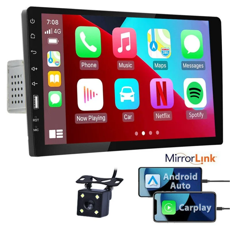 1 Din Car Stereo Radio 9&#39;&#39; Touch Screen D-Play Universal Car Multimedia MP5 - £62.77 GBP+