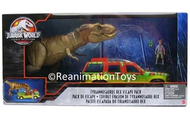 Jurassic Park Legacy Tyrannosaurus T-Rex Escape Pack Ford Explorer Timmy MISB - £158.18 GBP