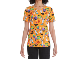 Scrubstar Women&#39;s Scary Sweets Scrub Top Multicolor Size 2XL - £21.56 GBP