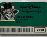 Disney 2008 I.D. Badge Series Haunted Mansion Hat Box Ghost LE 300 Pin - $34.64