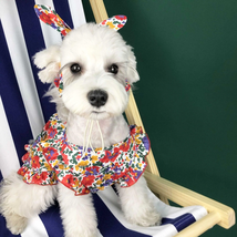 Summer Breeze Dog Dress: Stylish And Lightweight Pet Clothes For Small Dogs - £16.74 GBP