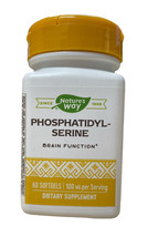 Nature&#39;s Way Phosphatidylserine - Brain function 100 mg - 60 Softgels Ex... - $29.69