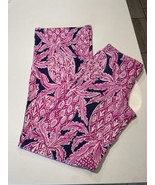 Lilly Pulitzer Pink Pineapple Print Palazzo Pull on elastic waist Pants ... - $49.39 CAD