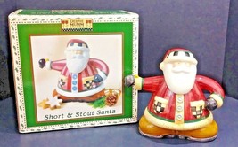 Debbie Mumm Sakura Short and Stout Santa Christmas Mini Teapot  Earthenware NIB - £11.23 GBP