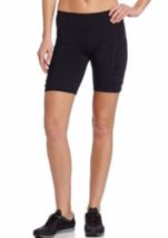 NWT CALVIN KLEIN Performance Women&#39;s Workout Skinny Ruched Bike Shorts XS - £16.51 GBP