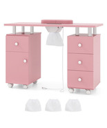 Manicure Table Nail Desk with Electric Dust Collector and 3 Dust Bags-Pi... - €244,11 EUR