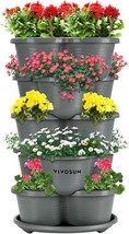 The Vivosun 5-Tier Vertical Gardening Stackable Planter In, And Other Pl... - $51.92