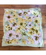 DKNY 90s Style Pink Yellow Pastel Green Cotton Floral Daisy Sunflowers S... - £19.74 GBP