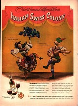 Vintage 1946 Italian Swiss Colony Wine Print Ad nostalgic d7 - £19.31 GBP