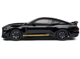 2023 Ford Mustang Shelby GT500-H Black w Gold Stripes 1/18 Diecast Car Solido - £59.75 GBP