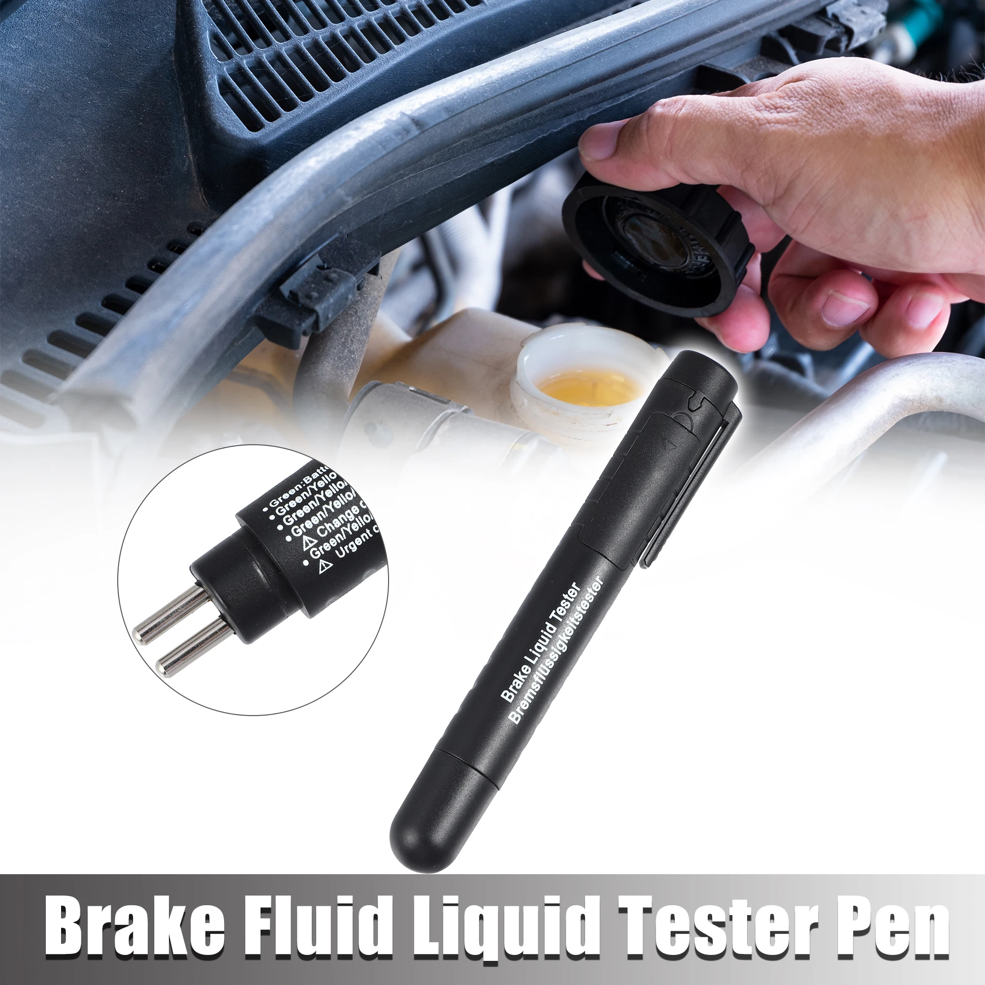 X Autohaux ke Fluid Liquid Tester Pen Auto ke Diagnostic Testing Tool with 5 LED - £75.21 GBP