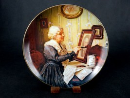 Vintage Collector Plate, &quot;Grandma&#39;s Love&quot;, Rockwell&#39;s Golden Moments, #P... - $6.81
