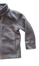 Columbia Toddler Fleece Jacket Gray Full Zip 2T Lightweight Warm image 3