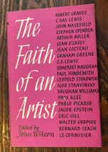 John Wilson THE FAITH OF AN ARTIST  1st Edition 1st Printing HC/DJ 1962 - £15.56 GBP