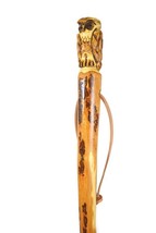 Walking Stick with Owl Carving in Hardwood, Strong Kiln Dried Hiking Sta... - £55.80 GBP