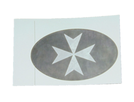 Hospitaller Knights Flag Car Window Sticker 2 X 3 1/3 New Weatherproof L... - $5.79