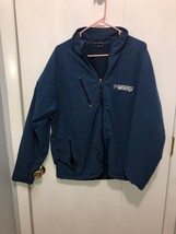 Port Authority Zipper Pockets Fleece Lined Men s SZ Large Blue Jacket - £7.81 GBP