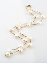 Vermeil Freshwater Cultured Pearl Necklace - £109.65 GBP