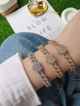 3Pcs  Fashion Dainty Heart/Star/Butterfly Charm Link Chain Bangle For Women Girl - £41.04 GBP